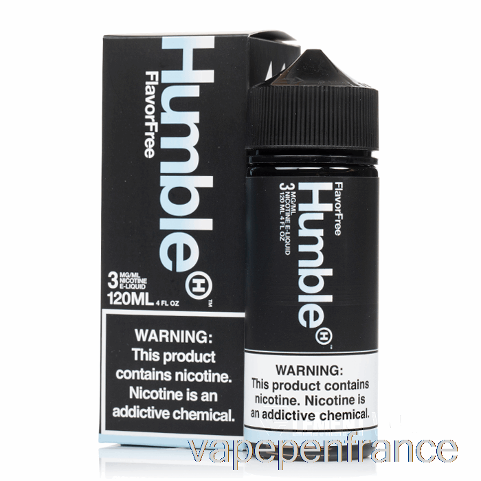 Sans Saveur - Humble Juice Co. - Stylo Vape 120 Ml 3 Mg